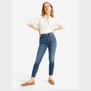 stunning legs: Everlane - The Authentic Stretch High-Rise Skinny Button Fly